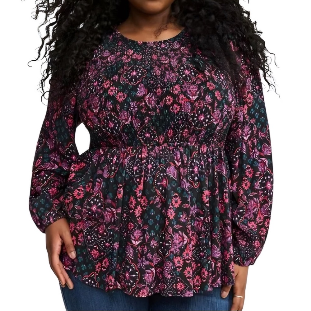 NWOT Torrid 2X Floral Blouse